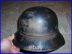 Vintage WWII German Luftshutz air raid helmet size 59