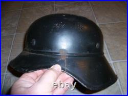 Vintage WWII German Luftshutz air raid helmet size 59