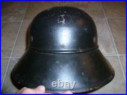 Vintage WWII German Luftshutz air raid helmet size 59