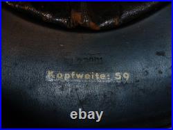 Vintage WWII German Luftshutz air raid helmet size 59
