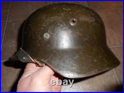 Vintage WWII German M40 steel helmet with Finnish or German liner size 58
