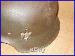 W. W. II German Helmet with Original Eagle decal