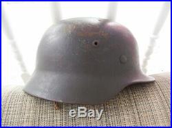 WORLD WAR 2 GERMAN SE64 SINGLE DECAL HELMET WithLINER SINGLE DECAL GUARANTEED AUTH