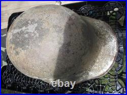 WW 1 M16 German Original Winter Camo Helmet ET 64