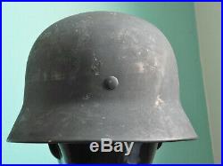WW II GERMAN Helmet LUFTWAFFE M40 With LINER Q64 FIELD GRAY Rough Texture Finish