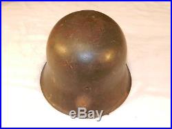 WW II German Helmet M42 with liner & chinstrap Markings CKL 66 & 5396 no decal