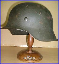 WW-II German M. 42 Wehrmacht Infantry Steel Helmet from Normandy Campaign c. 1944