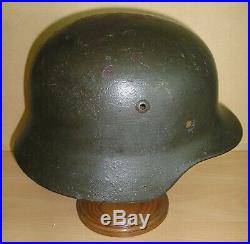 WW-II German (Wehrmacht) Re-issued M. 35/M. 40 Helmet Shell by Eissenhuttenwerke