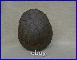 WW II WW2 German Helmet M42 ckl 66. Sawdust