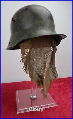 WW1 German sniper camo combat helmet trench uniform WWII US Army soldier trophy