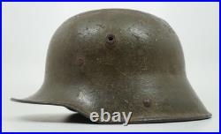 WW1 Imperial German Helmet M17 WW2 Army steel combat stahlhelm battle damaged WW1 Imperial German Helmet M17 WW2 Army steel combat stahlhelm battle damaged