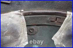 WW1 Imperial German Helmet M17 WW2 Army steel combat stahlhelm battle damaged WW1 Imperial German Helmet M17 WW2 Army steel combat stahlhelm battle damaged