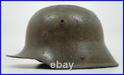 WW1 Imperial German soldier Camo Helmet WWII combat stahlhelm war battle damaged