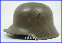 WW1 Imperial German soldier Camo Helmet WWII combat stahlhelm war battle damaged