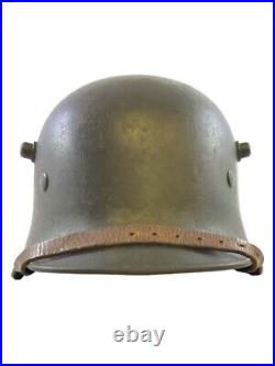 WW1 WW2 German Transitional M18 Bell L Size 64 Helmet Reissued 1943