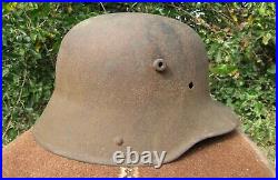 WW1 WW2 Original-Authentic-Relic German 16 helmet Wehrmacht TH- 66