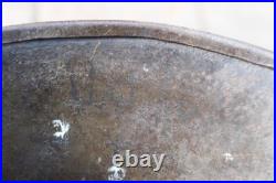 WW1 genuine German Helmet with Turtle camouflage used like a flower pot