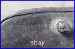 WW1 genuine German Helmet with Turtle camouflage used like a flower pot