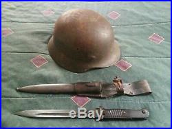 WW2 Bring Back German Helmet and Bayonet