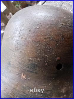 WW2 Camouflaged German Helmet German Helmet Camo WW2 War Relic WW2 WW2 Camouflaged German Helmet German Helmet Camo WW2 War Relic WW2