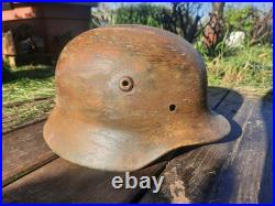 WW2 Camouflaged German Helmet German Helmet Camo WW2 War Relic WW2 WW2 Camouflaged German Helmet German Helmet Camo WW2 War Relic WW2