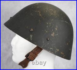WW2 Czech Vz32 M32 Egg shell Steel combat Helmet German Wehrmacht Army US Vet BB