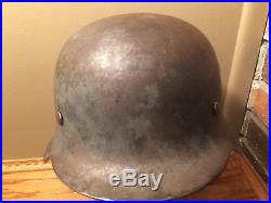 WW2 ET-66 German Helmet M42 rare dated Aluminum liner Eischuttenwerk-AG