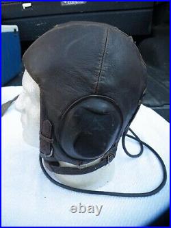 WW2 GERMAN LUFTWAFFE LKpW101 FLIEGERKOPFHAUBE WINTER PILOT FLIGHT HELMET EXC