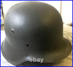 WW2 GERMAN M42 HELMET SHELL REPAIRED SIZE 60cm