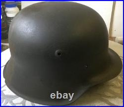 WW2 GERMAN M42 HELMET SHELL REPAIRED SIZE 64cm
