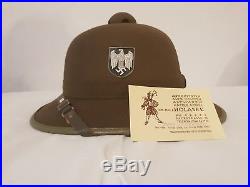 WW2 German ARMY Pith Helmet / African Corps