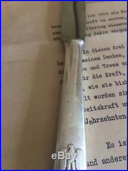 WW2 German Adolf Hitler knife coltello obersalzberg berghof no elmetto helmet