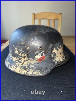 WW2 German Afrika Korps Luftwaffe M35 Helmet WW2 German Afrika Korps Luftwaffe M35 Helmet