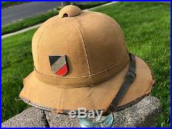WW2 German Afrika Korps Pith Helmet EARLY WWII