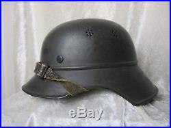 WW2 German Air Raid Luftschutz Gladiator Helmet + Liner & Chinstrap