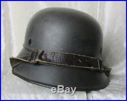 WW2 German Air Raid Luftschutz Gladiator Helmet + Liner & Chinstrap