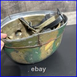 WW2 German Airborne Paratrooper M38 FJ Helmet Camouflage Jungle Barbed Wire