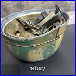 WW2 German Airborne Paratrooper M38 FJ Helmet Camouflage Jungle Barbed Wire