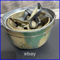 WW2 German Airborne Paratrooper M38 FJ Helmet Camouflage Jungle Barbed Wire