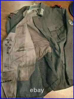 WW2 German Ally POA Russian Volunteer Tunic and M42 ET68 Helmet Free Shipping