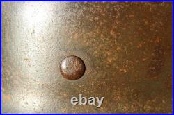 WW2 German Army Helmet M42 in very good condition, paint, pins, Normandy found WW2 German Army Helmet M42 in very good condition, paint, pins, Normandy found