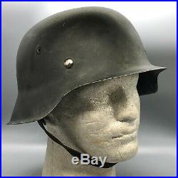 WW2 German Army M42 Helmet CKL66 Complete Weathered Restoration