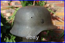 WW2 German Army M42 Helmet big 66 size, very good condition, from Normandy Trip WW2 German Army M42 Helmet big 66 size, very good condition, from Normandy Trip