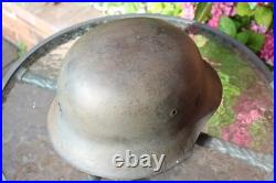 WW2 German Army M42 Helmet big 66 size, very good condition, from Normandy Trip WW2 German Army M42 Helmet big 66 size, very good condition, from Normandy Trip
