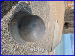 WW2 German Army M42 Helmet big 66 size, very good condition, from Normandy Trip WW2 German Army M42 Helmet big 66 size, very good condition, from Normandy Trip