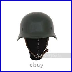 WW2 German Army Wehrmacht Soldier Stahlhelm Helmet Casque With Liner & Chinstrap