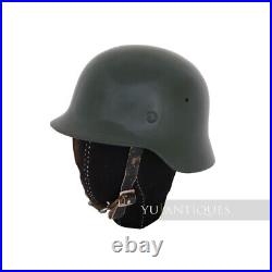 WW2 German Army Wehrmacht Soldier Stahlhelm Helmet Casque With Liner & Chinstrap