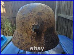 WW2 German Battlefield Found Helmet. Berlin