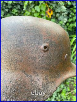 WW2 German Camo Helmet, M35 helmet, Original
