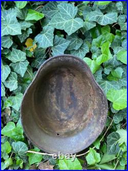 WW2 German Camo Helmet, M35 helmet, Original
